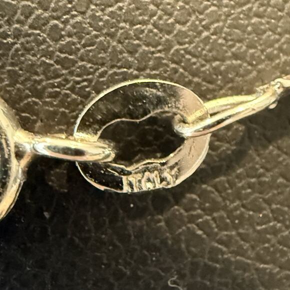 Vintage 925 Sterling Silver 19.5” Braided Herringbone Necklace Signed Vior Italy - Picture 6 of 6